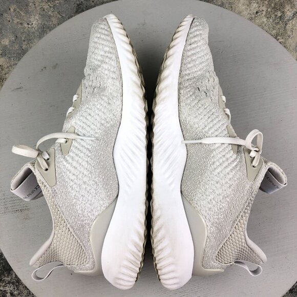 Adidas Women's Size 10 Alphabounce 1 White Grey Lace-Up Athletic Sneakers AC6921 - Picture 9 of 15